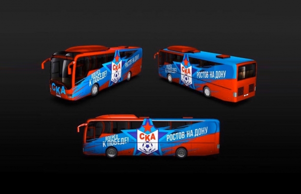 Болельщики ростовского СКА выбрали дизайн клубного автобуса